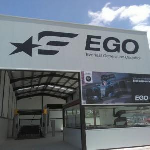 Rotulación con vinilo laminado. Gasolinera EGO Sevilla.