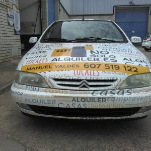 Rotulación integral en vinilo fundido laminado. NosoloAlquiler en Dos Hermanas Sevilla.