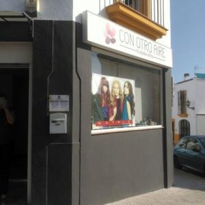 Rotulación de vinilos especial para cristales. Con Otro Aire Sevilla