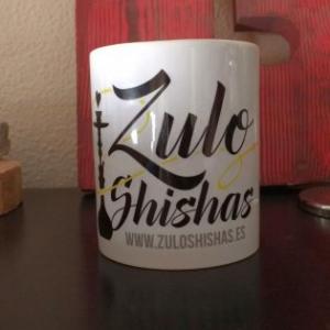 Taza grabada en sublimaci&oacute;n. Zulo Shishas Dos Hermanas Sevilla.