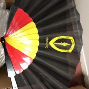 Abanico personalizado unidad militar. Sevilla.