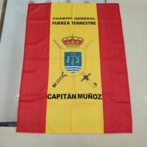 Bandera Mochila en impresión digital y personalizada para las despedidas. Cuartel General de la Fuerza Terrestre de Sevilla. 