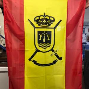 Bandera Mochila en impresión digital y personalizada para las despedidas. Cuartel General de la Fuerza Terrestre de Sevilla. 