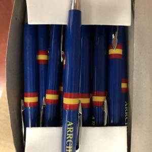 Bol&iacute;grafo serigrafiado para unidad Militar en Sevilla.