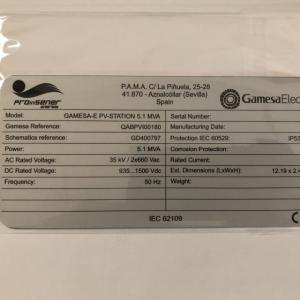 Cartel personalizado en grabado en bajo relieve y tinta especial. Proiensener de aznalcollar Sevilla.