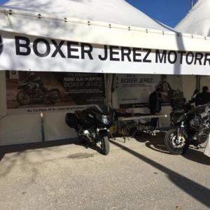 Lonas publicitarias en impresión digital para Boxer Jerez, BMW Motorrad en Jerez de la Frontera Cádiz.