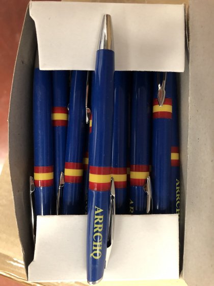 Bol&iacute;grafo serigrafiado para unidad Militar en Sevilla.