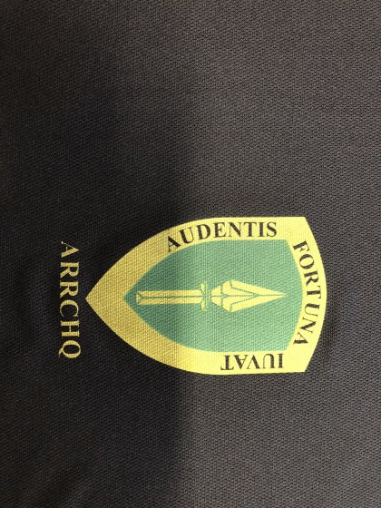 Camiseta en serigrafía para unidad militar en el extranjero. Sevilla