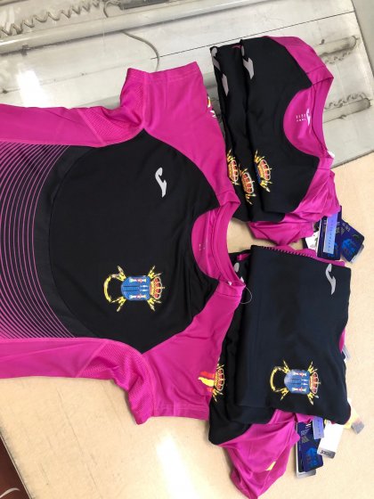 Camiseta técnica Joma bicolor personalizada en transfer, para los 101 de Ronda. Batallón de Transmisiones 22 de Sevilla