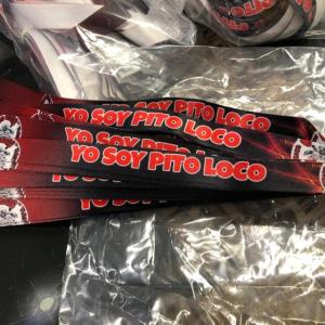 Pulseras en sublimaci&oacute;n para el Motoclub de Pitos Locos en Bellavista Sevilla.