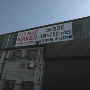 Rotulación de frente en chapa de laumino y vinilos. Fuente del Rey Dos Hermanas Sevilla.