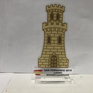 Trofeo en metacrilato personalizado. Batallón de transmisiones 22 Sevilla. 