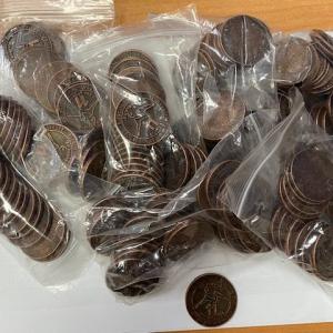 Monedas en relieve para el EVA 11 Ej&eacute;rcito del Aire en Alcal&aacute; d elos Gazules en C&aacute;diz.