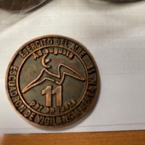 Monedas en relieve para el EVA 11 Ej&eacute;rcito del Aire en Alcal&aacute; d elos Gazules en C&aacute;diz.