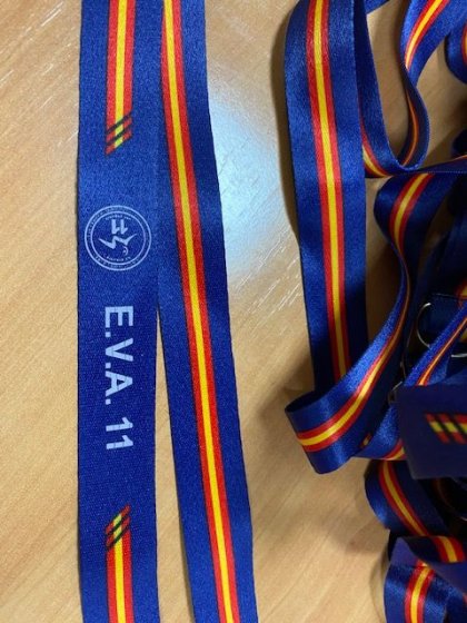 Lanyard serigrafiado. Ej&eacute;rcito del Aire Sevilla.