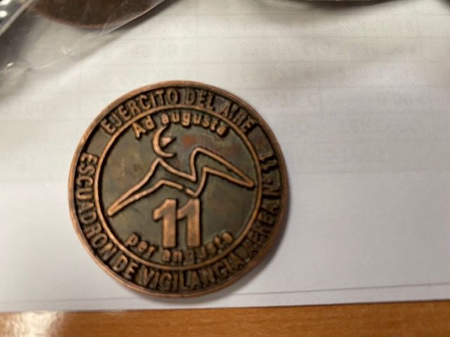 Monedas en relieve para el EVA 11 Ej&eacute;rcito del Aire en Alcal&aacute; d elos Gazules en C&aacute;diz.