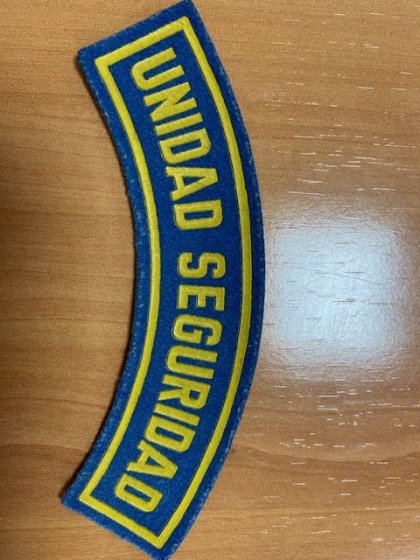 Parche emblema, de fieltro y PVC. Ej&eacute;rcito de Sevilla.