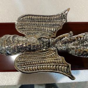 Regalo trofeo, Llamador con ba&ntilde;o de plata de Ley. Cuartel General de la Fuerza Terrestre ( Futer ) de Sevilla.