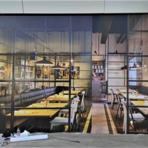 Rotulación de cristal con vinilos en impresión digital. Centro Comercial Way en Dos Hermanas Sevilla.