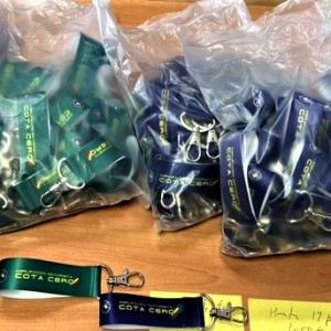 Llaveros lanyart en sublimaci&oacute;n para la Agrupaci&oacute;n Motorista Cota Cero Sevilla.