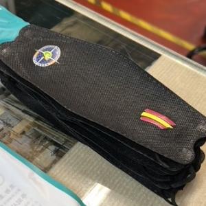 Mascarilla FFP2 personalizada en transfer para la Agrupaci&oacute;n Motorista Cota Cero en Sevilla.
