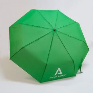 Merchandising o reclamo publicitario, Paraguas serigrafiado para Protocolo de la Junta de Andaluc&iacute;a en Sevilla.