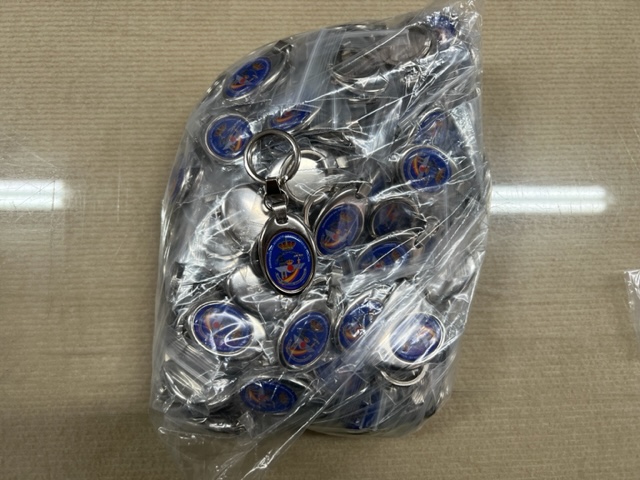 Llaveros para la Seada del Ej&eacute;rcito del Aire en Sevilla.