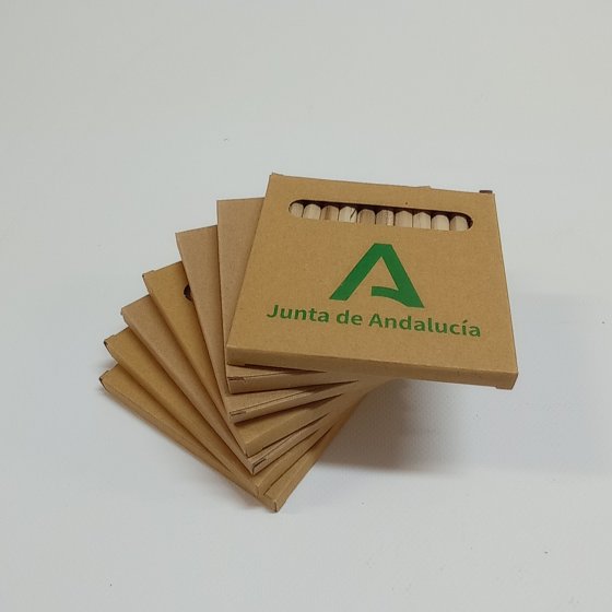 Merchandising o reclamo publicitario, lapiceros serigrafiado para Protocolo de la Junta de Andaluc&iacute;a en Sevilla.