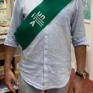 Bandas de entrega de diplomas para la Universidad Internacional de Andaluc&iacute;a.