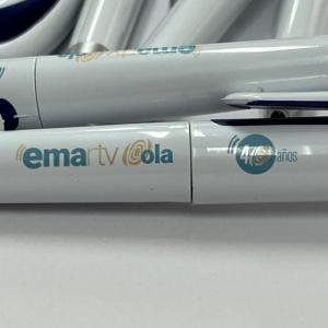 Bol&iacute;grafo grabados en impresi&oacute;n digital directa. Para EMA RTV en Sevilla.