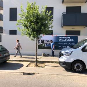 Lonas promoción inmobiliaria para Deacapital en Camas Sevilla.
