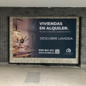 Lonas promoción inmobiliaria para Deacapital en Entrenúcleos Dos Hermanas Sevilla.