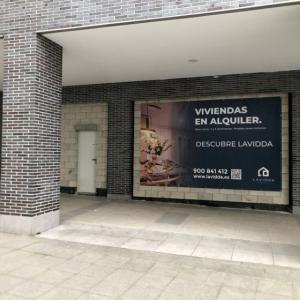 Lonas promoción inmobiliaria para Deacapital en Entrenúcleos Dos Hermanas Sevilla.
