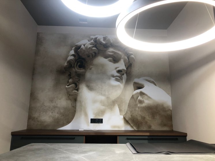 Fotomural de interior para Dinova Cocinas en Sevilla.