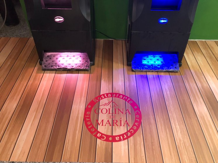 Rotulación de suelo para decoración.