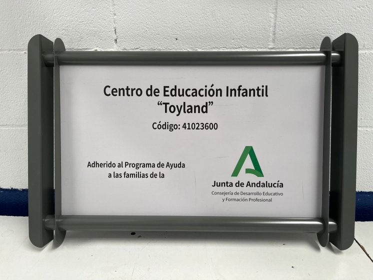 R&oacute;tulo banda auxiliar homologada Junta de Andaluc&iacute;a.