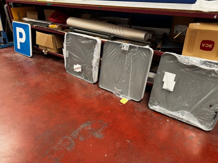 Se&ntilde;al S-17 + pictograma Parking tipo MOPU de 60 x 60 cm acabado normal 