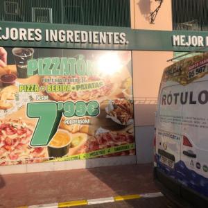 Rotulación de cristal en Sevilla.