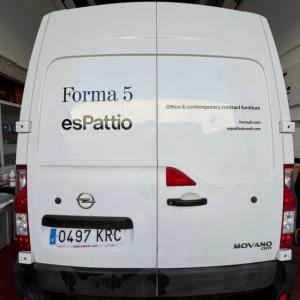 Rotulación de Furgoneta para Forma 5 en Sevilla.