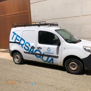 Rotulación Furgoneta en vinilo de corte para Tersaqua Sevilla