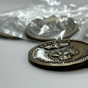 Trofeo para el Grumoca Ej&eacute;rcito del Aire, Sevilla. Medalla moneda fundida.